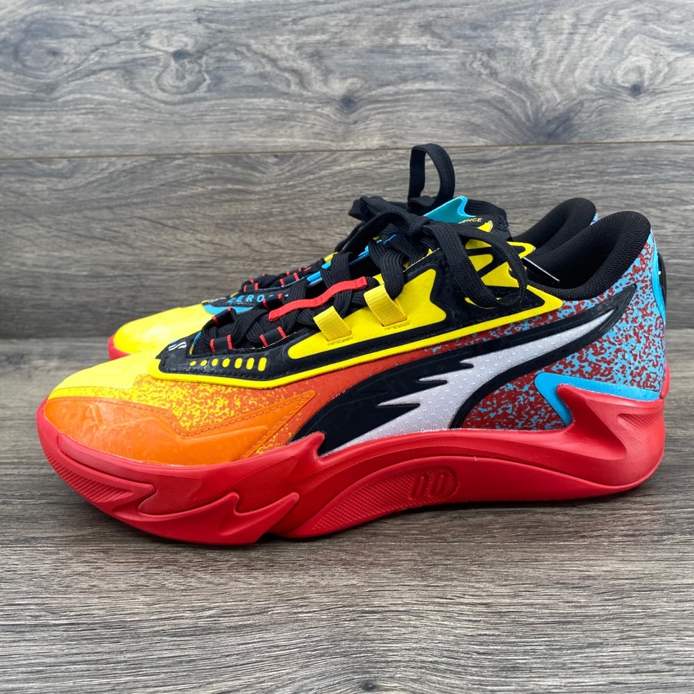 Puma Scoot Zeros Basketball Shoes Mens 9.5 Multi-Color 310843-01 Georgia Peach